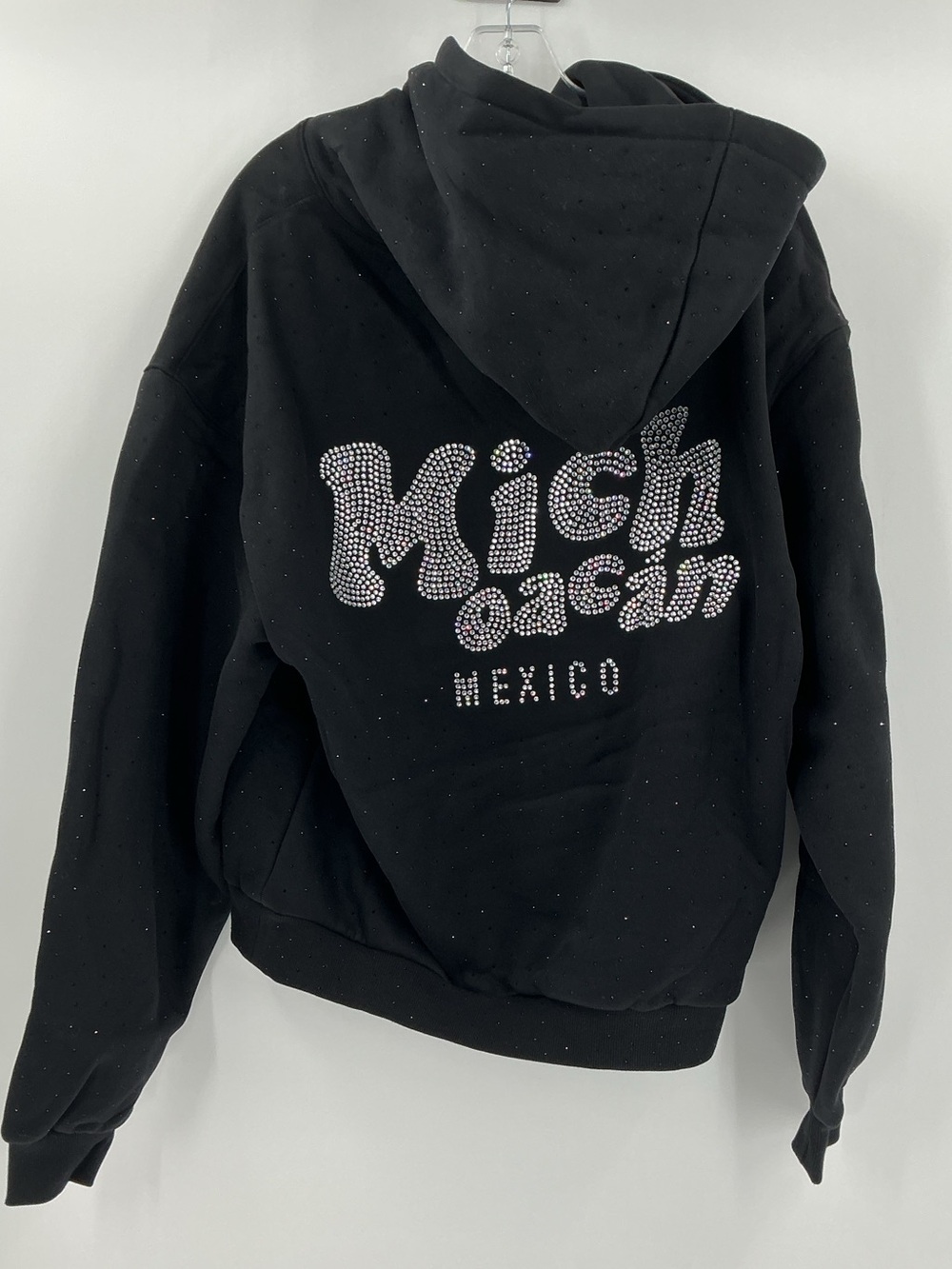 unisex rhinestone state hoodie from Herencia Clothing.